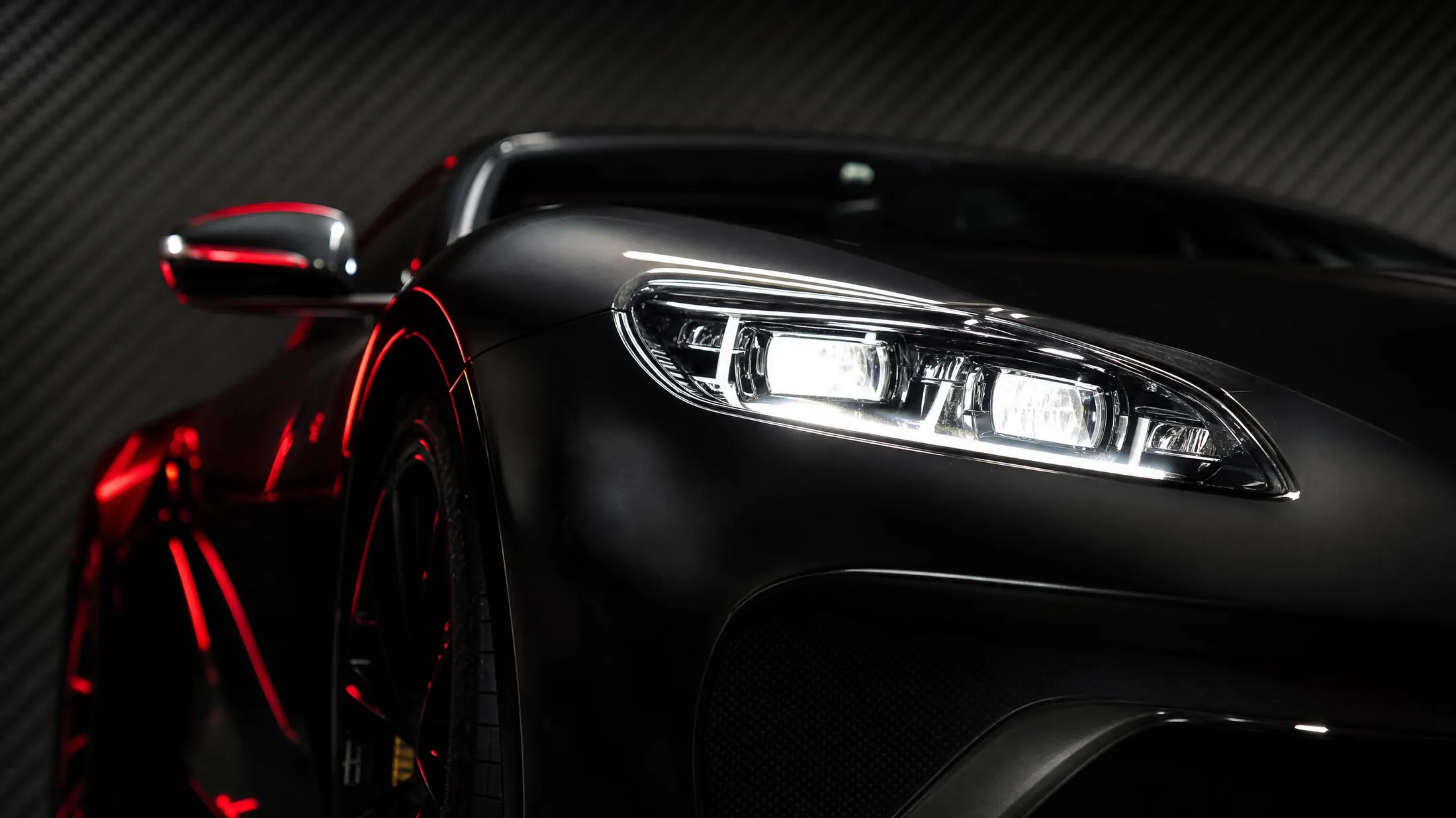Close-up of a premium car headlight, mobile detailing in North Wembley, North West London